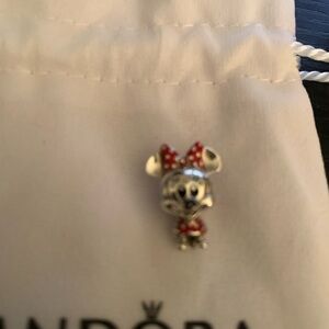 Pandora Disney Mouse Charm with Red Bow